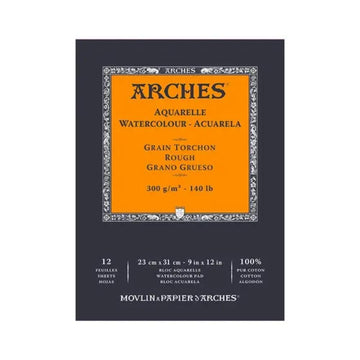 Papel Para Aquarela Arches Grao Rugoso - 300g - 23x31cm - 12 Folhas Arches