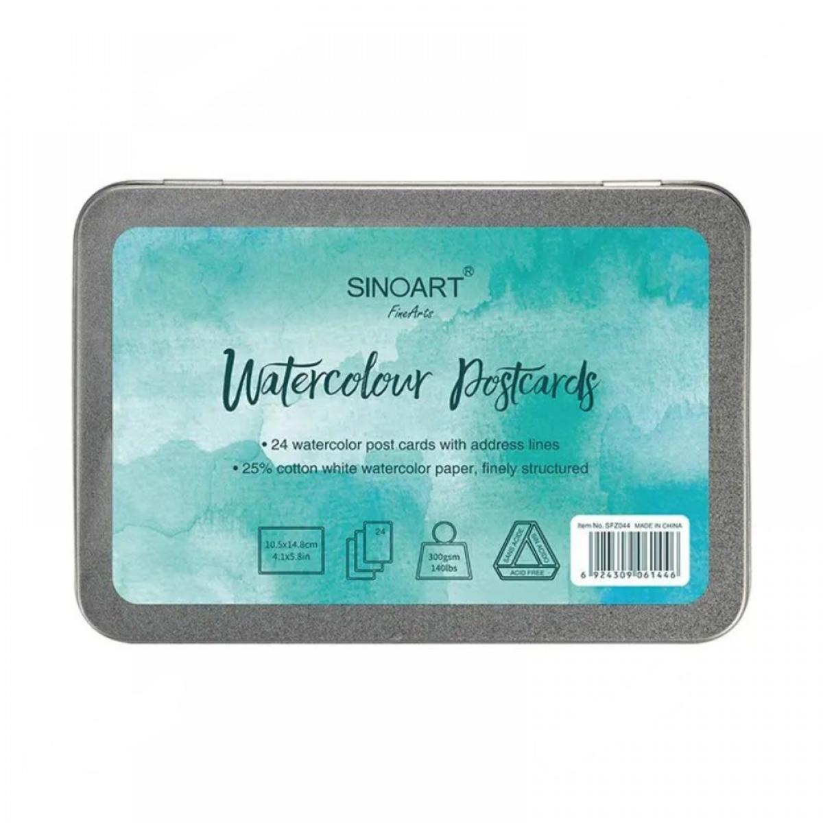 Papel Para Aquarela Cartão Postal 300g/m² - Sinoart Z044 Sinoart