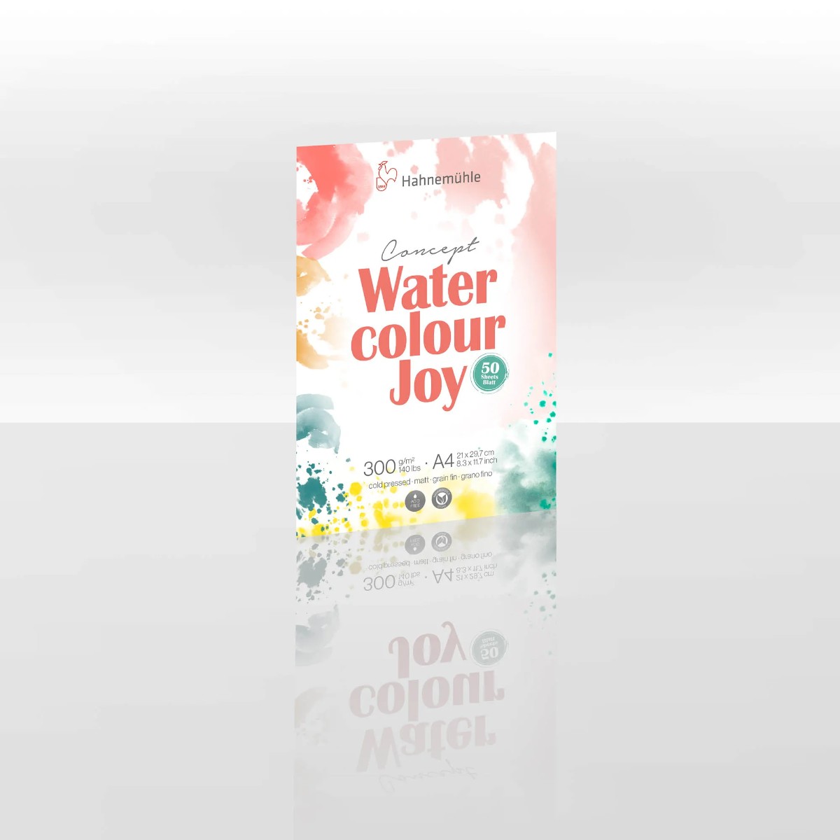 Papel Para Aquarela Concept Watercolor Joy - Textura Fina A4 - 300g/m² Hahnemühle