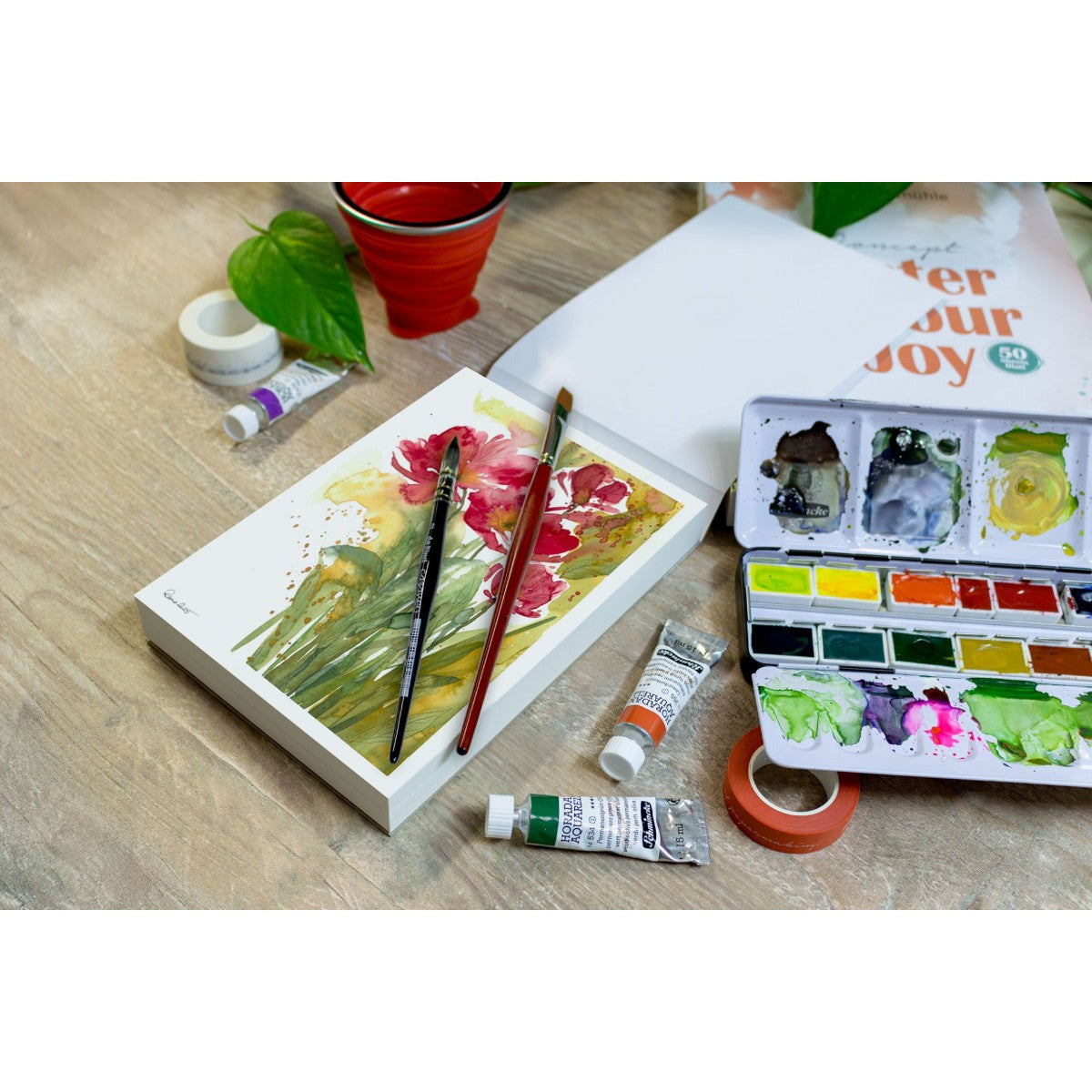 Papel Para Aquarela Concept Watercolor Joy - Textura Fina A5 - 300g/m² Hahnemühle