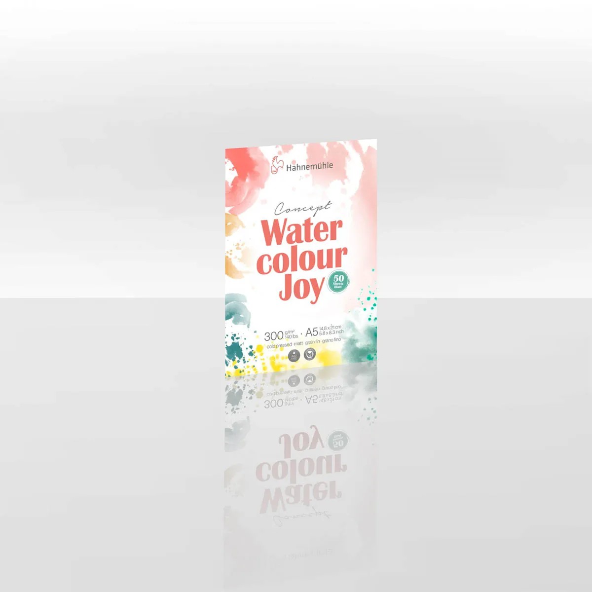 Papel Para Aquarela Concept Watercolor Joy - Textura Fina A5 - 300g/m² Hahnemühle