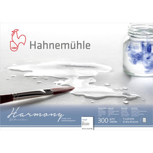 Papel Para Aquarela Hahnemühle Harmony 300g/m² Textura Rugosa 17,8X25,4cm 12 folhas