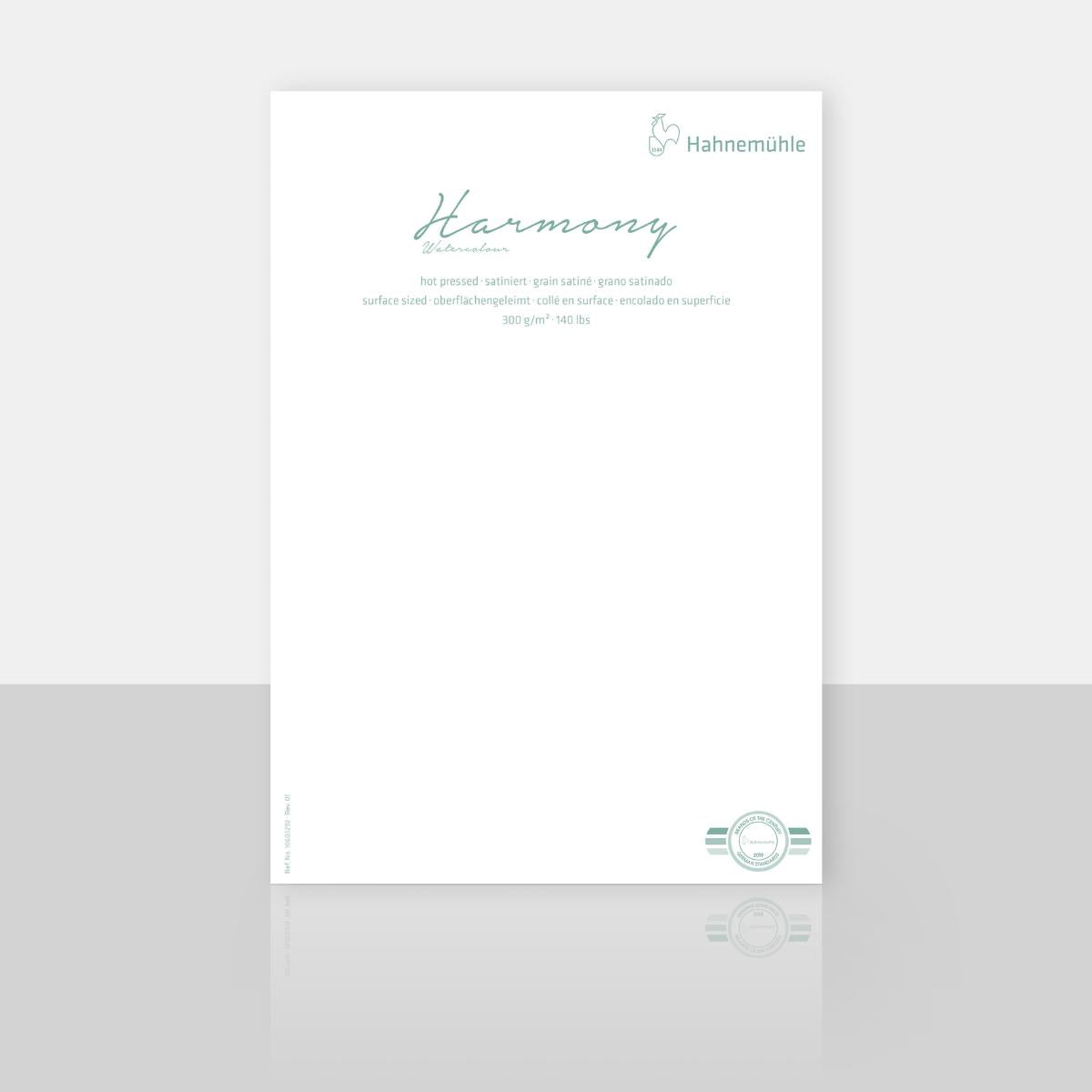 Papel Para Aquarela Hahnemühle Harmony 300g/m² Textura Satinada 24X30cm Hahnemühle