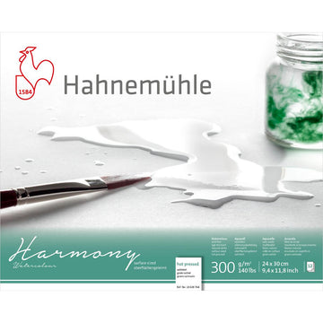 Papel Para Aquarela Hahnemühle Harmony 300g/m² Textura Satinada 24X30cm Hahnemühle