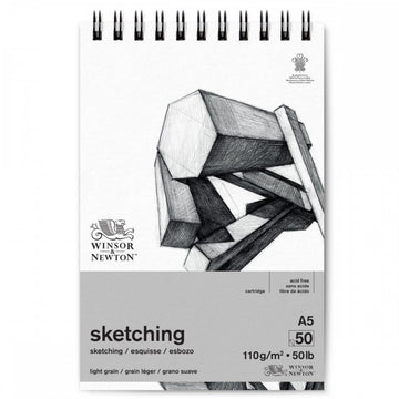 Papel Para Desenho Winsor & Newton Sketch A5 - 100g 50 folhas Winsor & Newton