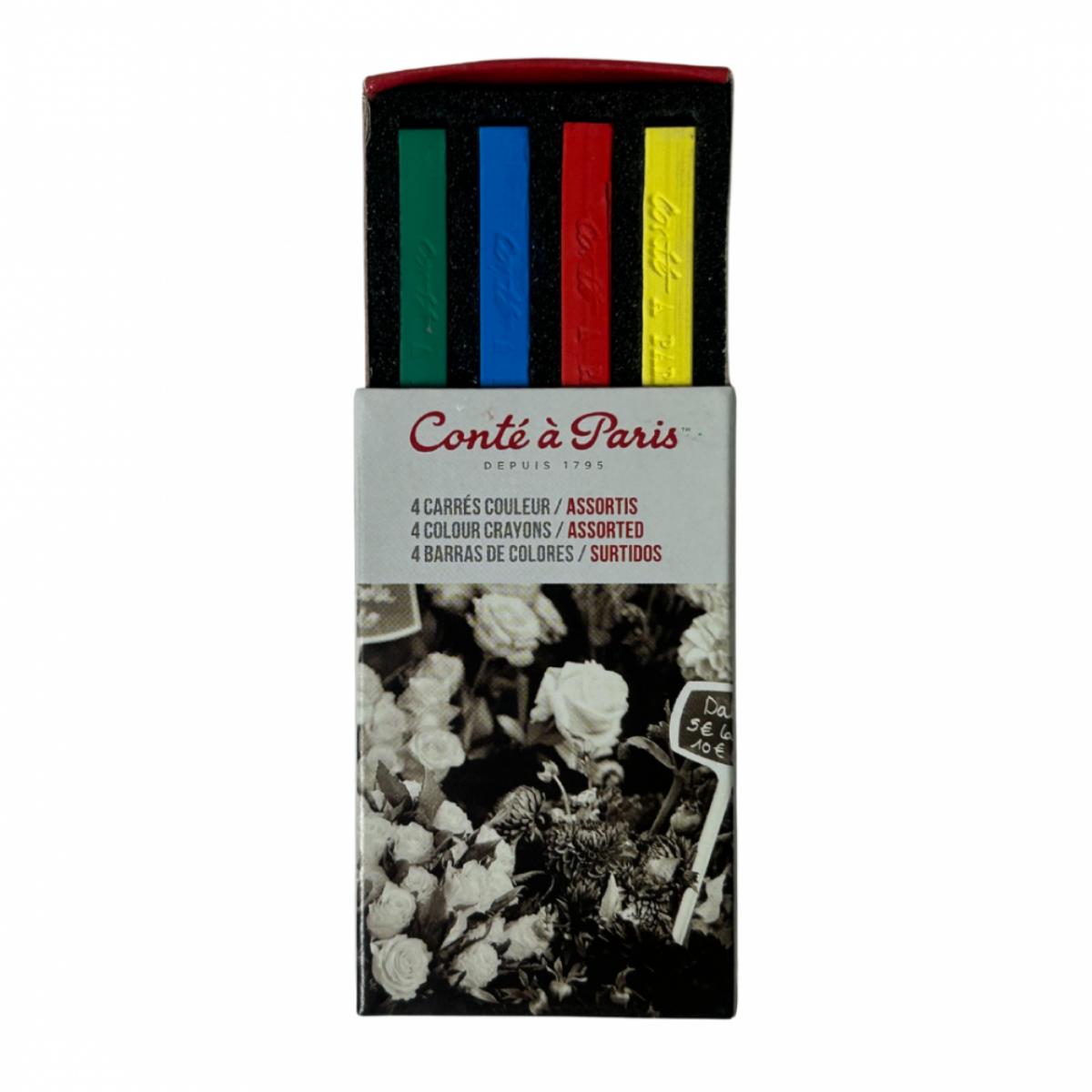 Pastel Seco Conté à Paris - 4 Cores - Iniciantes Conté à Paris