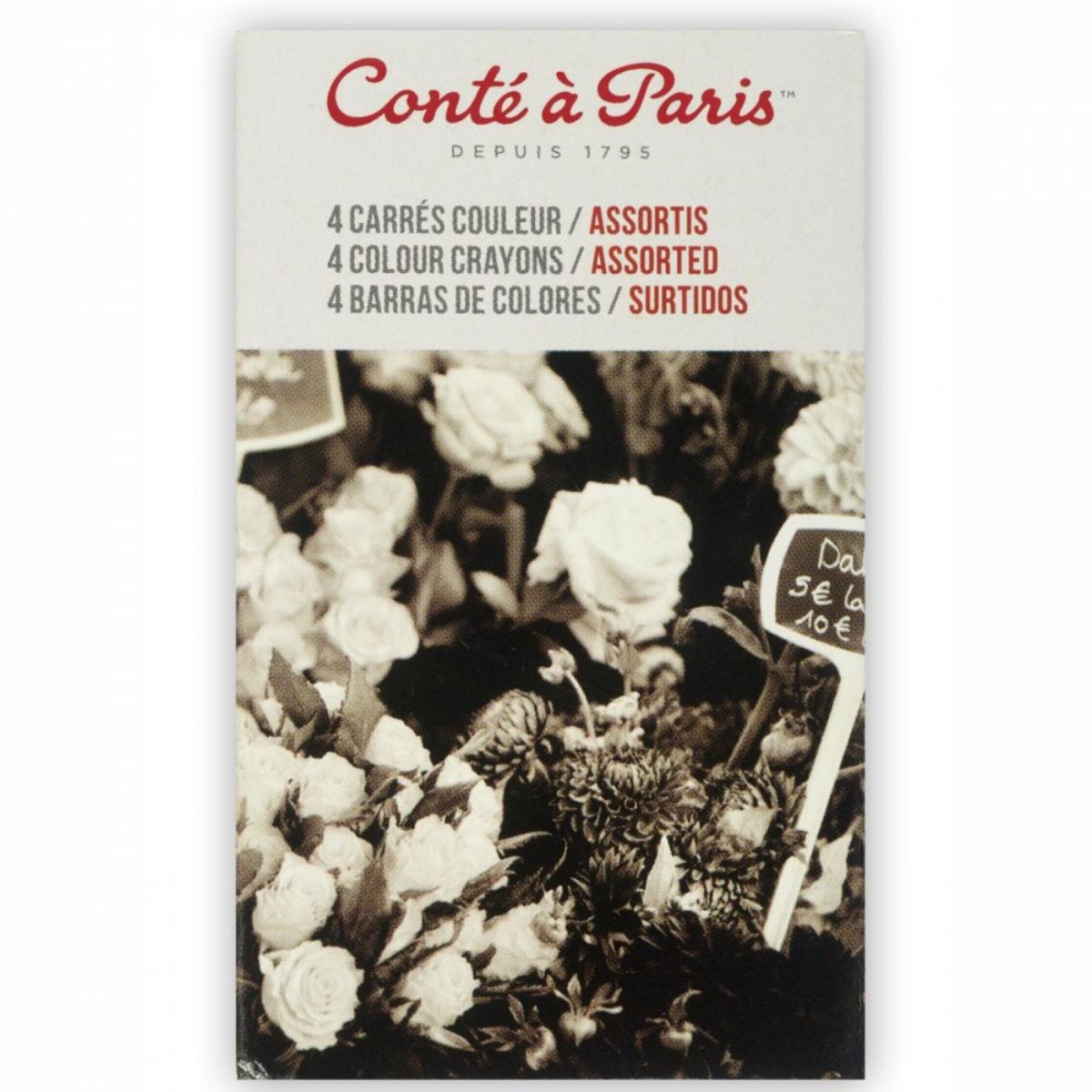 Pastel Seco Conté à Paris - 4 Cores - Iniciantes Conté à Paris