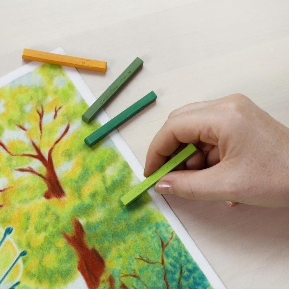 Pastel Seco Conté à Paris - Carré - 12 Cores Paisagem Conté à Paris