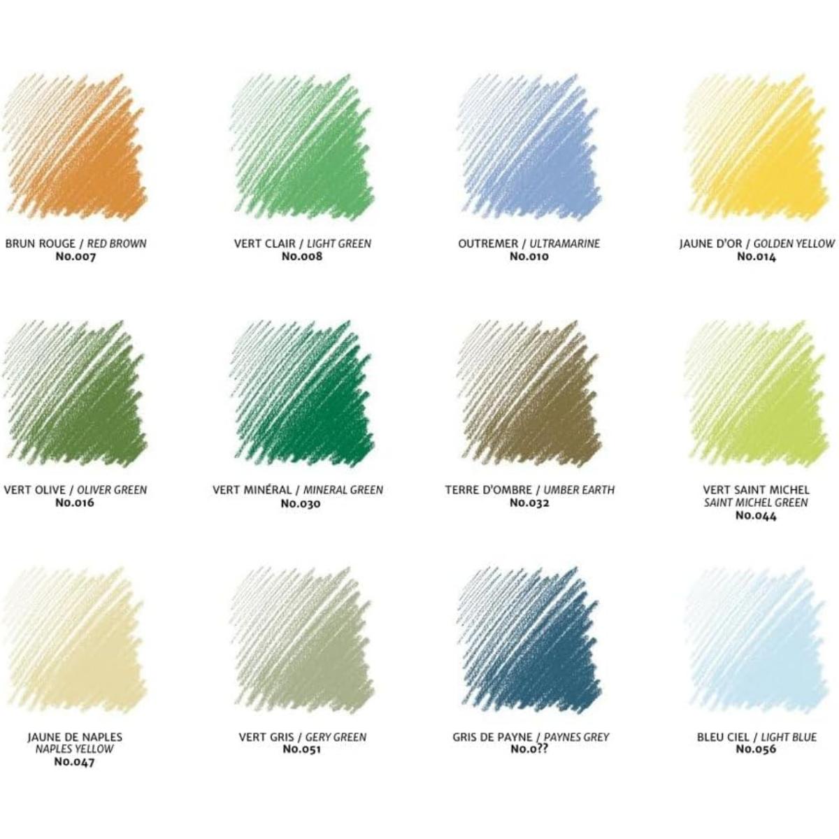 Pastel Seco Conté à Paris - Carré - 12 Cores Paisagem Conté à Paris