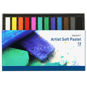 Pastel Seco Sinoart - 12 Cores Básicas - PO9912C