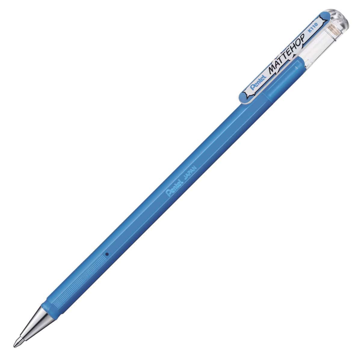 Pentel Mattehop  Caneta Roller Gel Pentel 1,0mm - Cores Sky Blue Pentel Caneta Gel