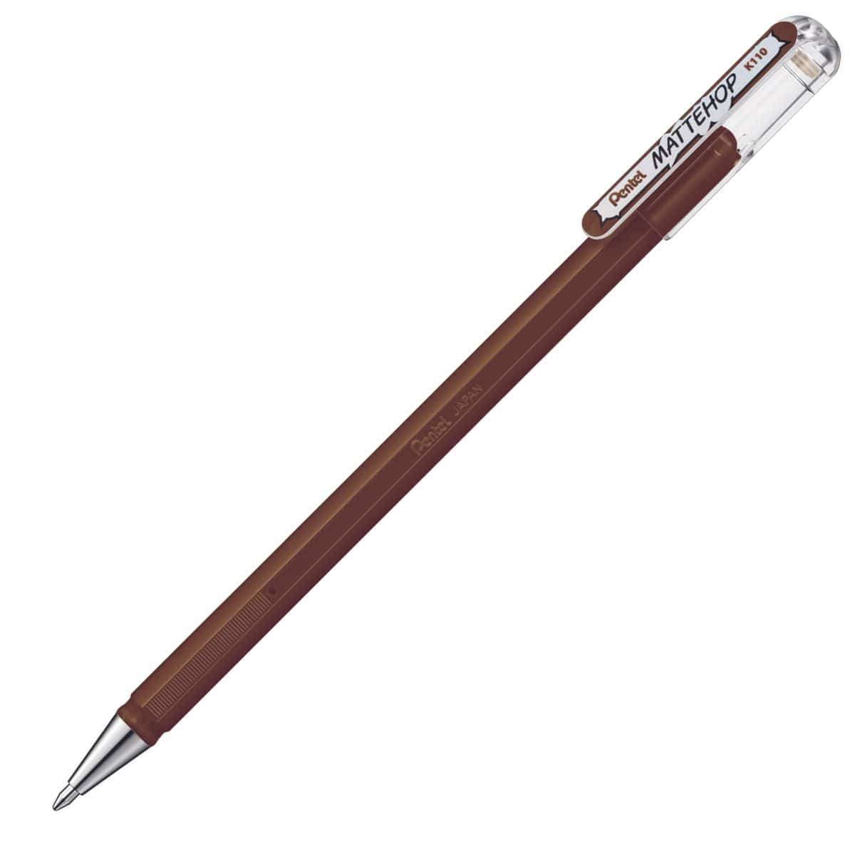 Pentel Mattehop  Caneta Roller Gel Pentel 1,0mm - Cores Brown Pentel Caneta Gel