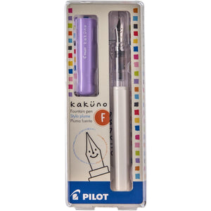 Pilot Kakuno - Caneta Tinteiro Pilot - Ponta Fina - Tampa Lilás