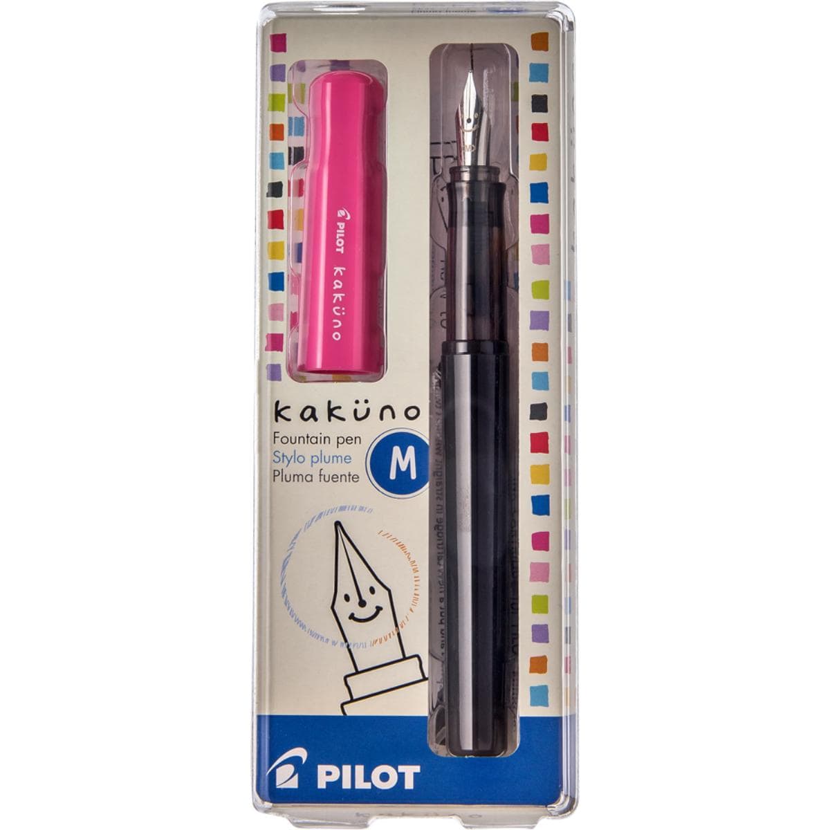 Pilot Kakuno  Caneta Tinteiro Pilot - Ponta Média Rosa Pilot