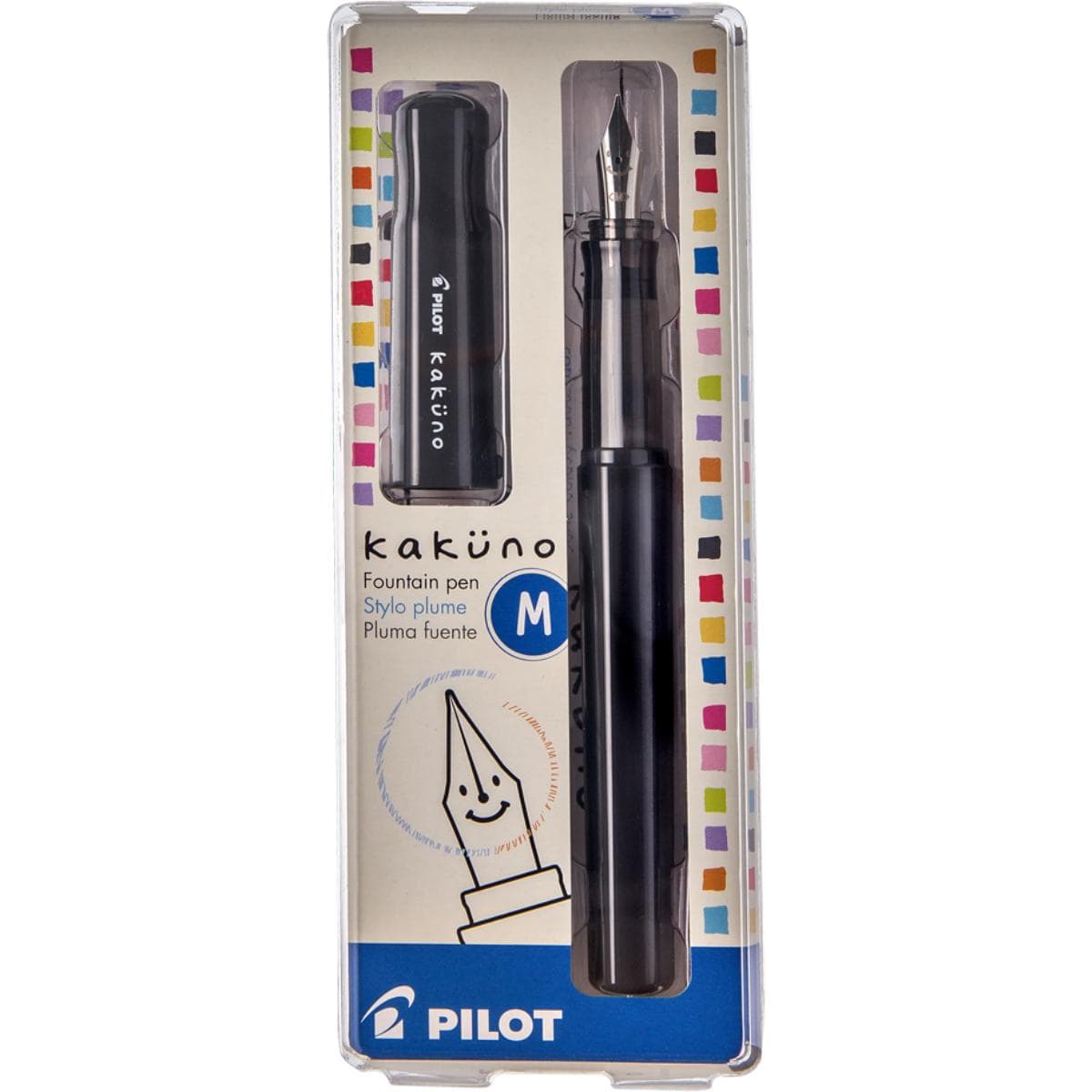 Pilot Kakuno  Caneta Tinteiro Pilot - Ponta Média Cinza Pilot