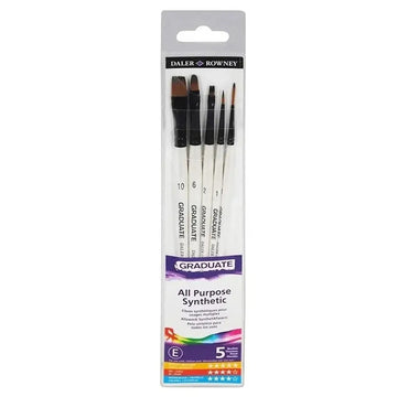 Pincéis Graduate Daler Rowney - Classico - Kit 5 Unidades Daler & Rowney