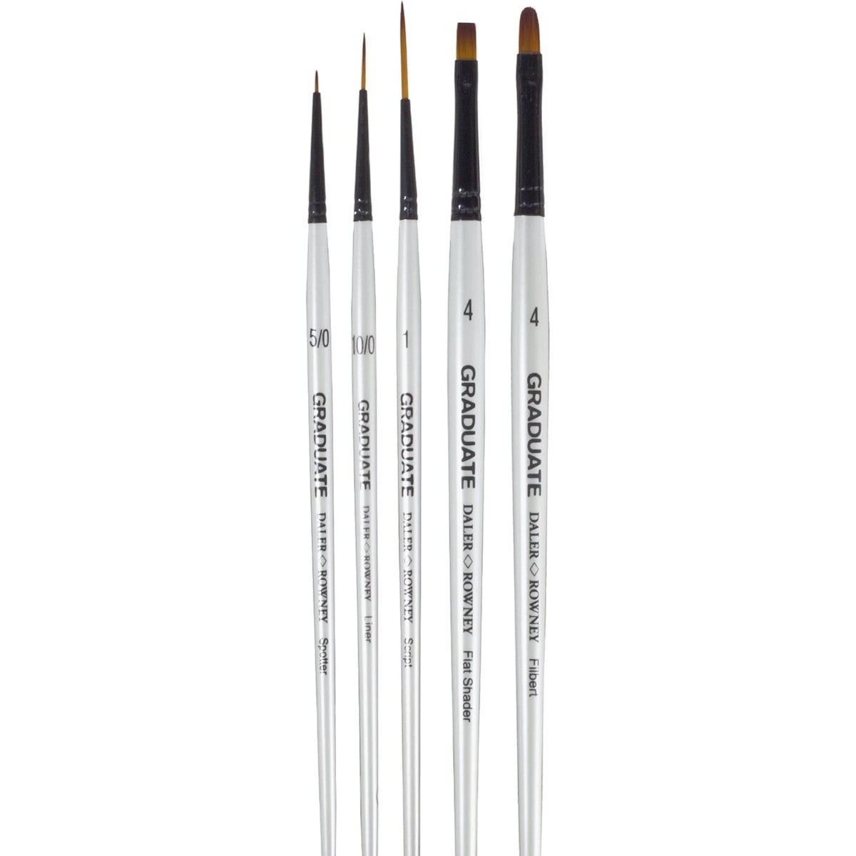 Pincéis Graduate Daler Rowney - Detalhes - Kit 5 Unidades Daler & Rowney