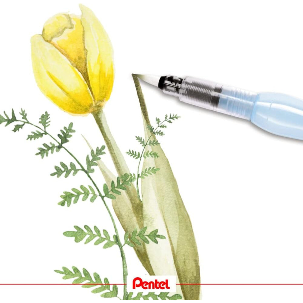 Pincel Com Reservatório Pentel Aquash Brush - Ponta Fina Pentel