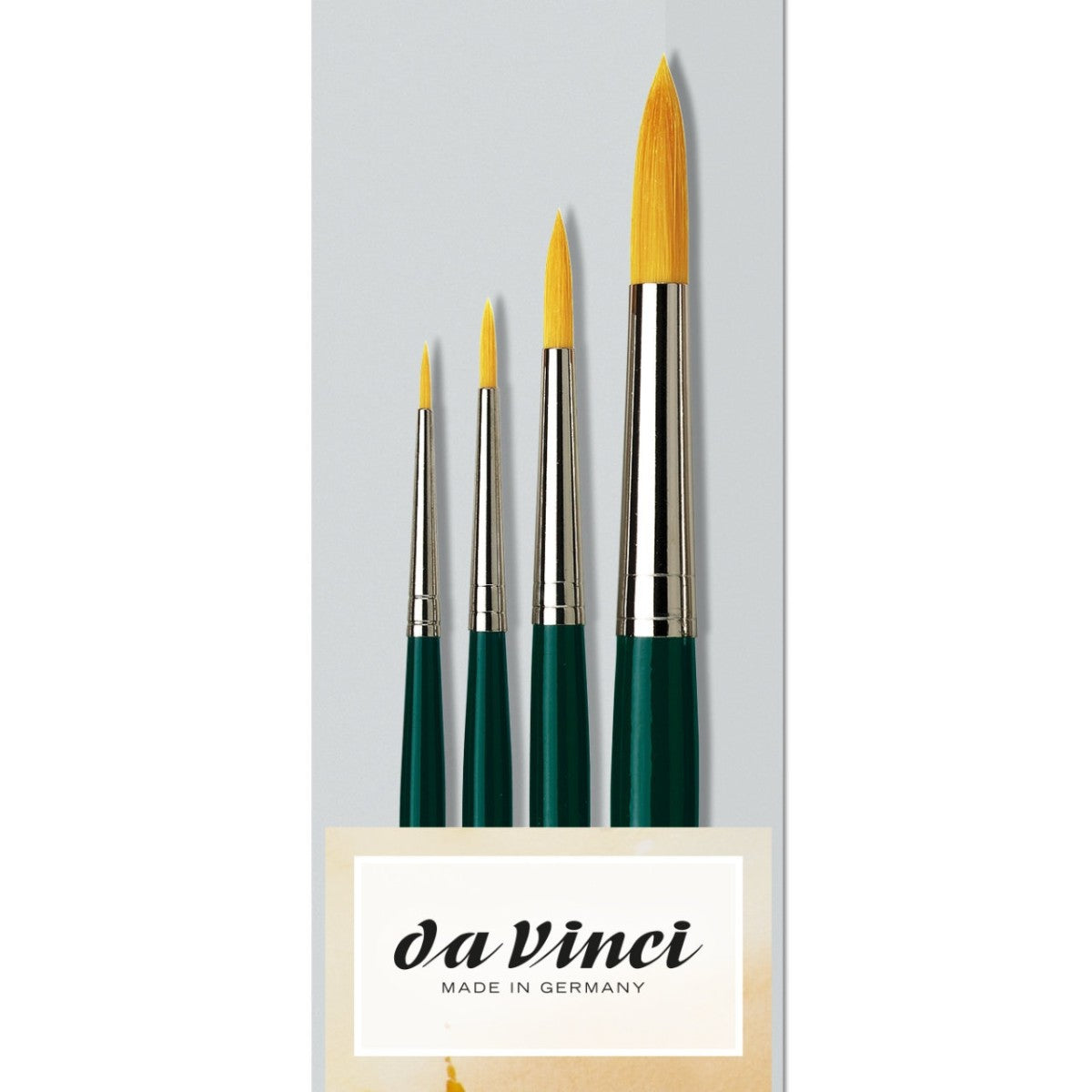 Pincel Da Vinci Nova Para Aquarela - Série 1570 - Conjunto com 4 Da Vinci