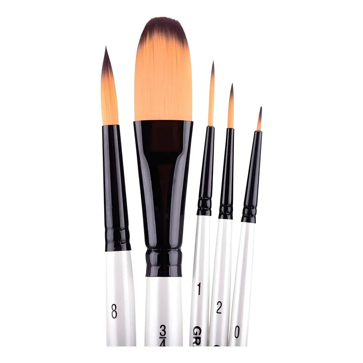 Pincel Daler Rowney Graduate Cabo Curto - Multitécnica - Conjunto com 5 Daler Rowney