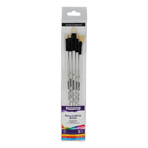 Pincel Daler Rowney Graduate Cabo Longo - Cerda Natural - Conjunto com 5