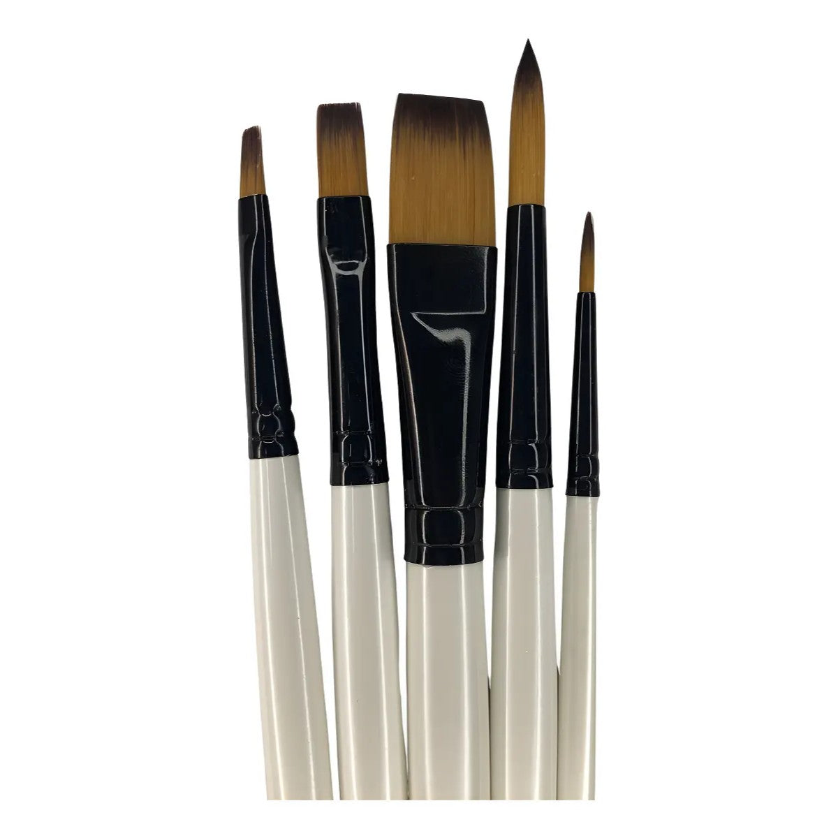 Pincel Daler Rowney Graduate Cabo Longo - Multitécnica - Conjunto com 5 Daler Rowney