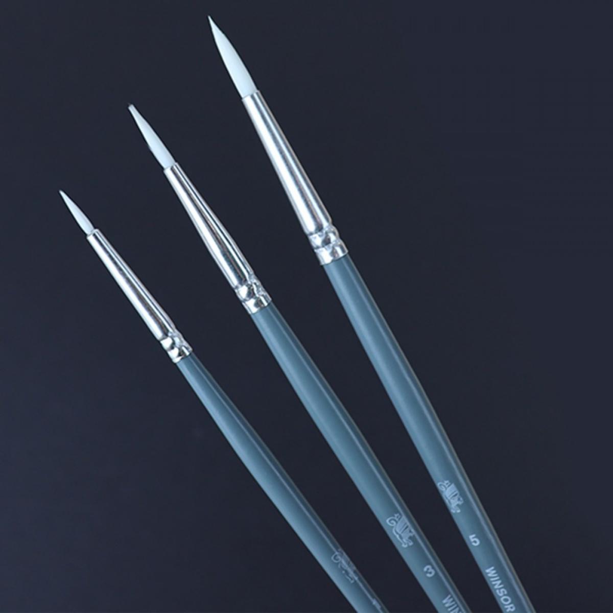 Pincel Para Acrílica Winsor & Newton Foundation - Conjunto com 3 (A) Winsor & Newton