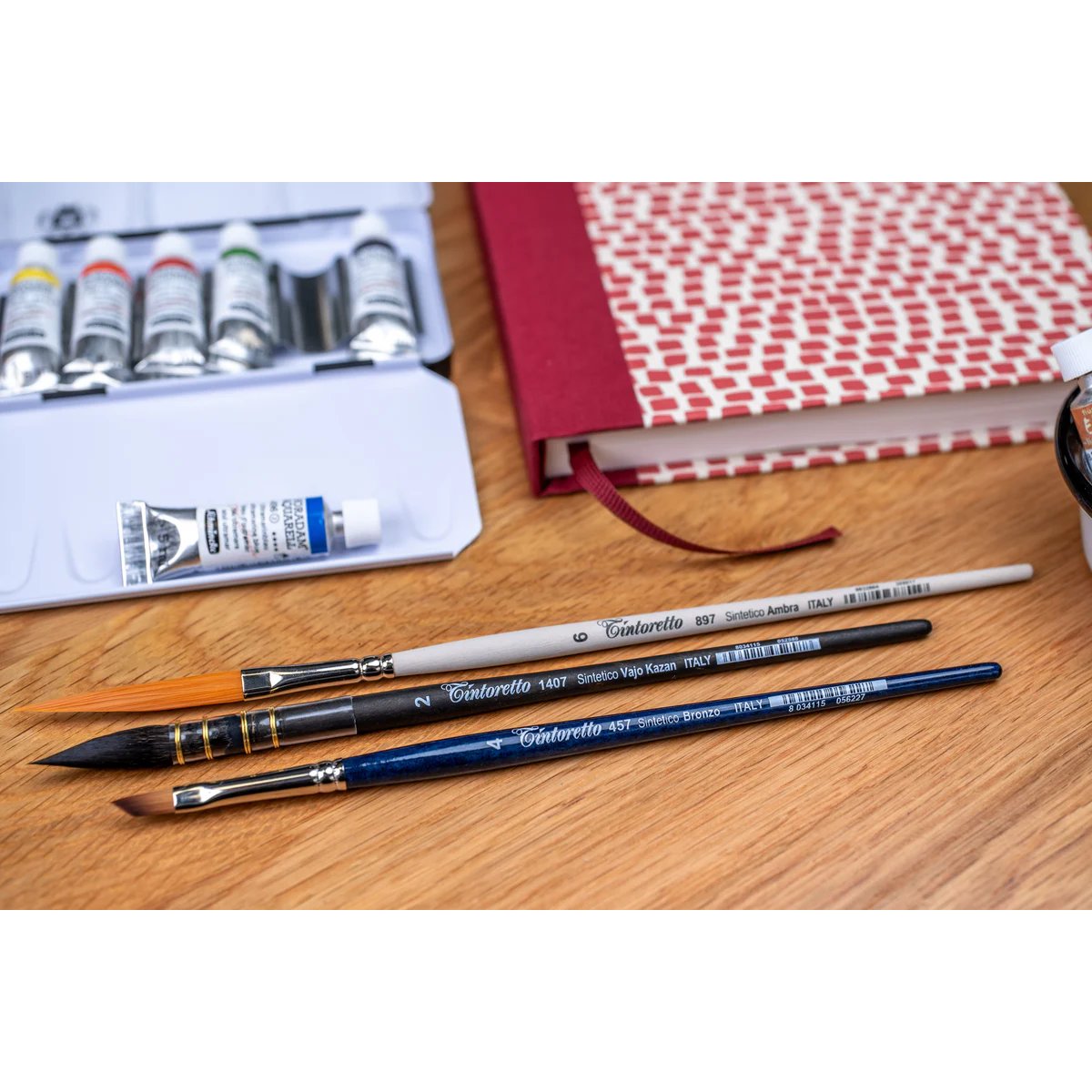 Pincel Para Aquarela Tintoretto - Conjunto com 3 Pinceis - Pintura Floral Livraria Skilo