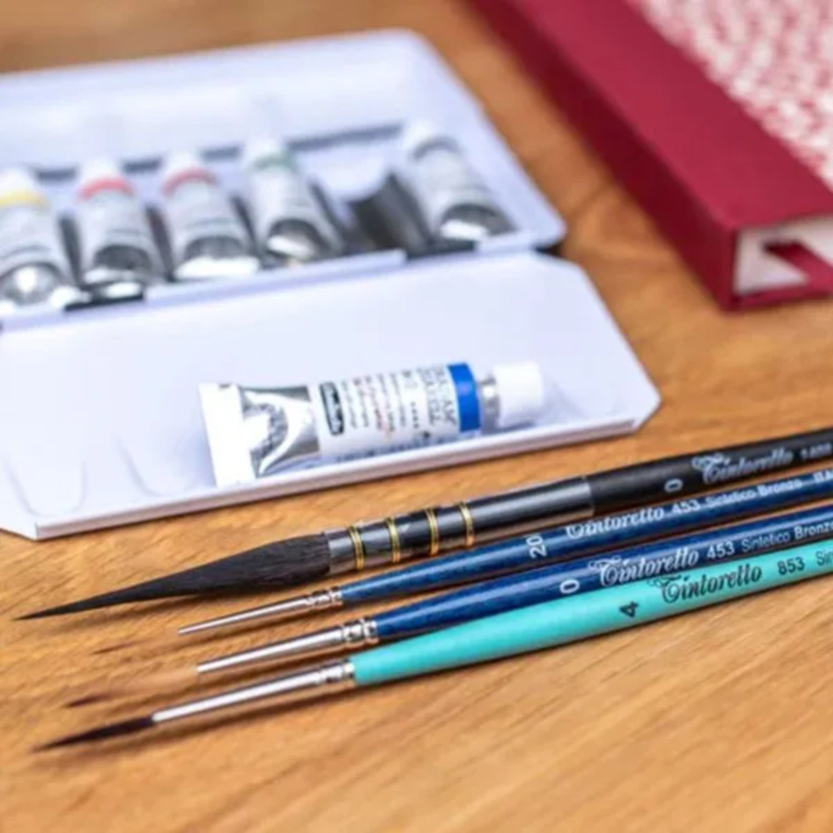 Pincel Para Aquarela Tintoretto - Conjunto com 4 Pinceis - Liner Livraria Skilo
