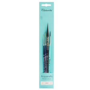 Pincel Para Aquarela Tintoretto - Conjunto com 4 Pinceis - Liner