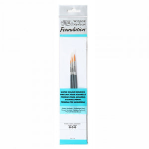 Pincel Para Aquarela Winsor & Newton Foundation - Conjunto com 3 (A)