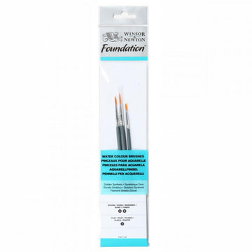 Pincel Para Aquarela Winsor & Newton Foundation - Conjunto com 3 (C) Winsor & Newton