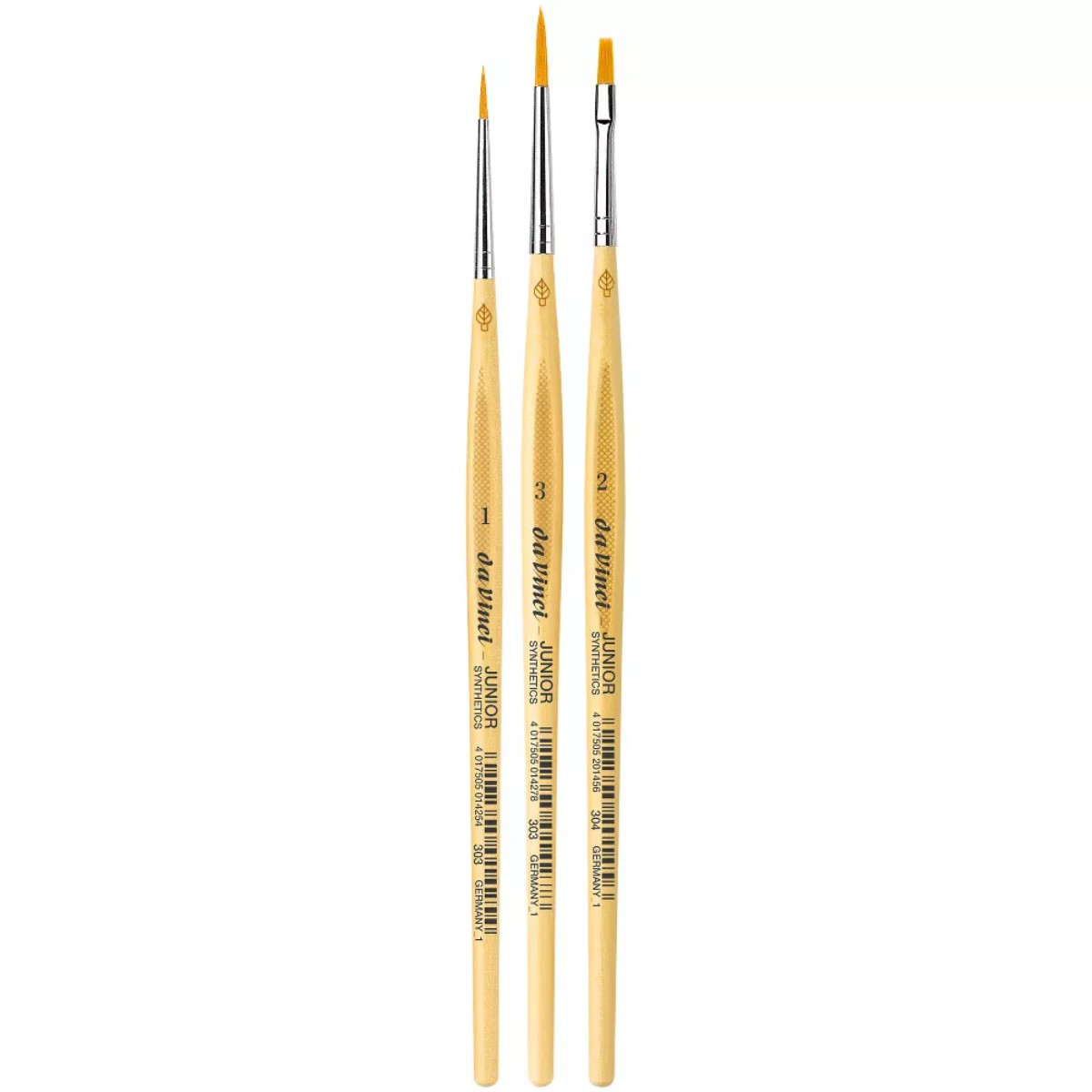 Pincel Para Miniaturas Da Vinci Junior - Serie 303 - Kit com 3 Da Vinci