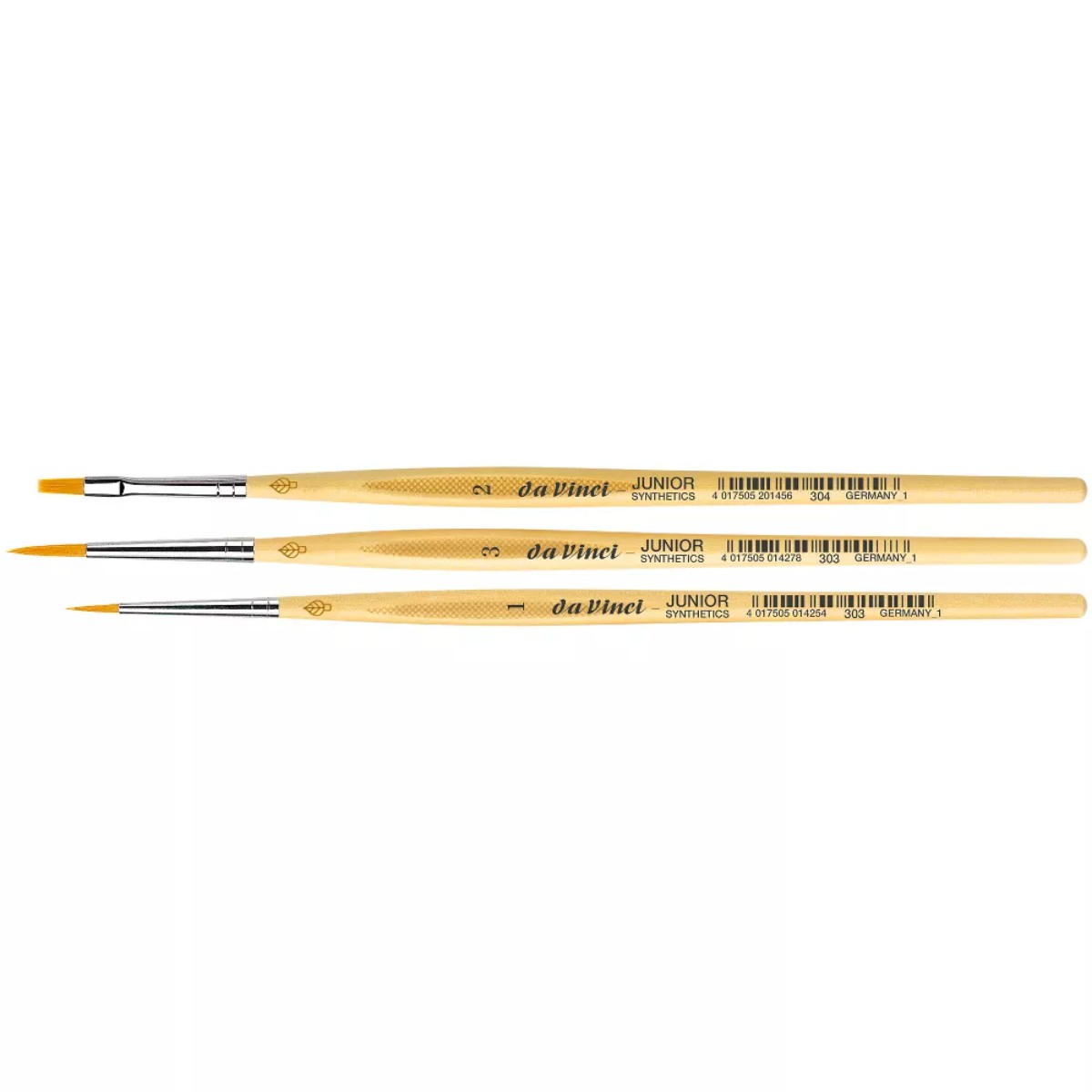 Pincel Para Miniaturas Da Vinci Junior - Serie 303 - Kit com 3 Da Vinci