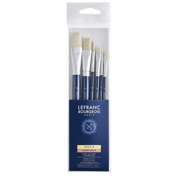Pincel Para Óleo e Acrílica Lefranc & Bougeois - Conjunto com 6 - 810107 Livraria Skilo