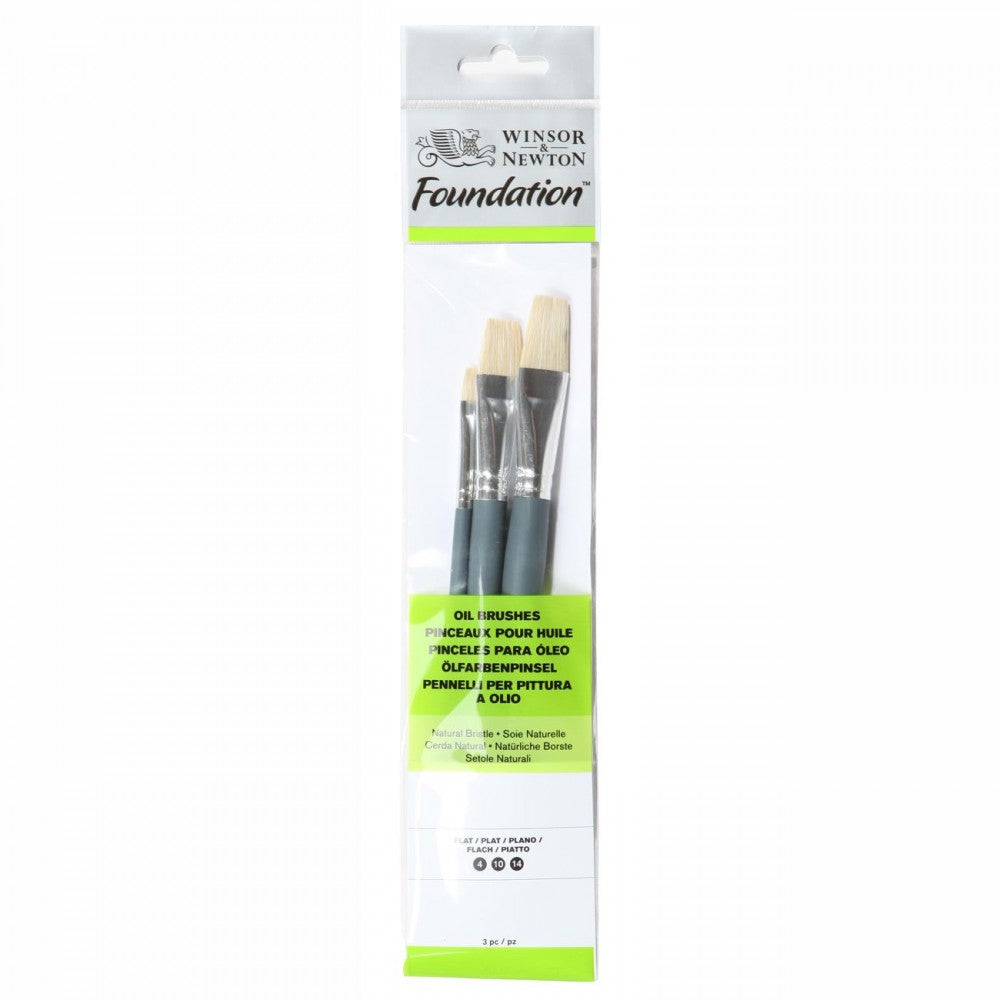 Pincel Para Óleo Winsor & Newton Foundation - Conjunto com 3 Livraria Skilo