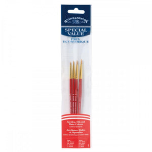 Pincel Winsor & Newton Special Value - Conjunto com 4 Multitécnica