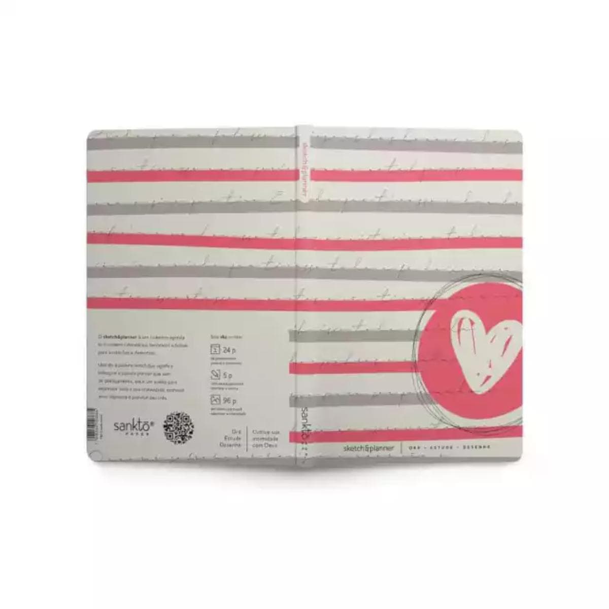 Planner Cristão Sketch e Planner - Heart - Sankto Sankto