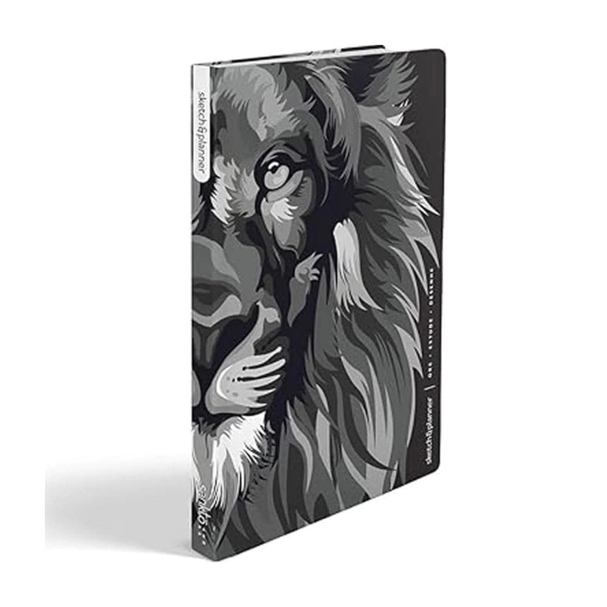 Planner Cristão Sketch e Planner - Lion Black and White Sankto