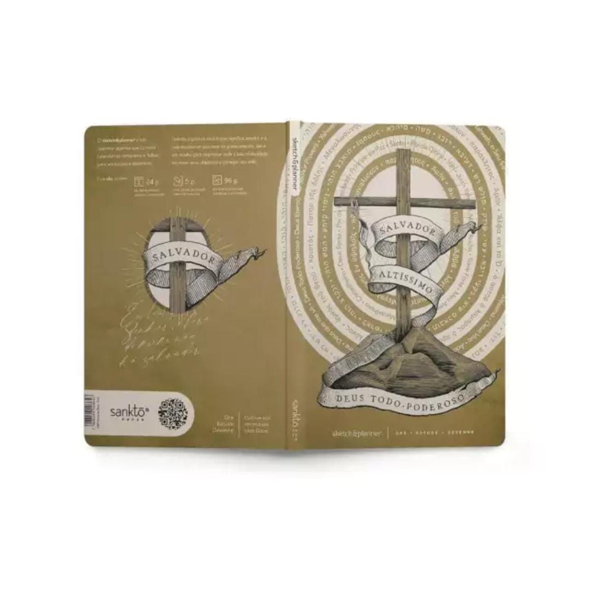 Planner Cristão Sketch e Planner - Os Nomes de Deus - Cruz Sankto