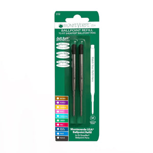 Refil Esferográfica Monteverde - Compatível com Sheaffer e Sailor - Black - M