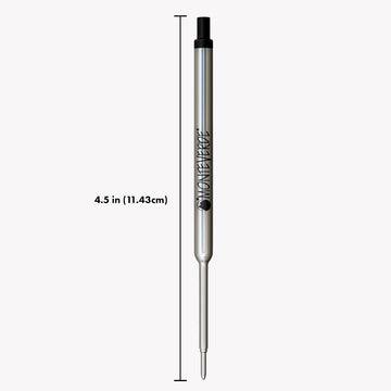 Refil Esferográfica Monteverde - Compatível com Waterman - M Black Monteverde