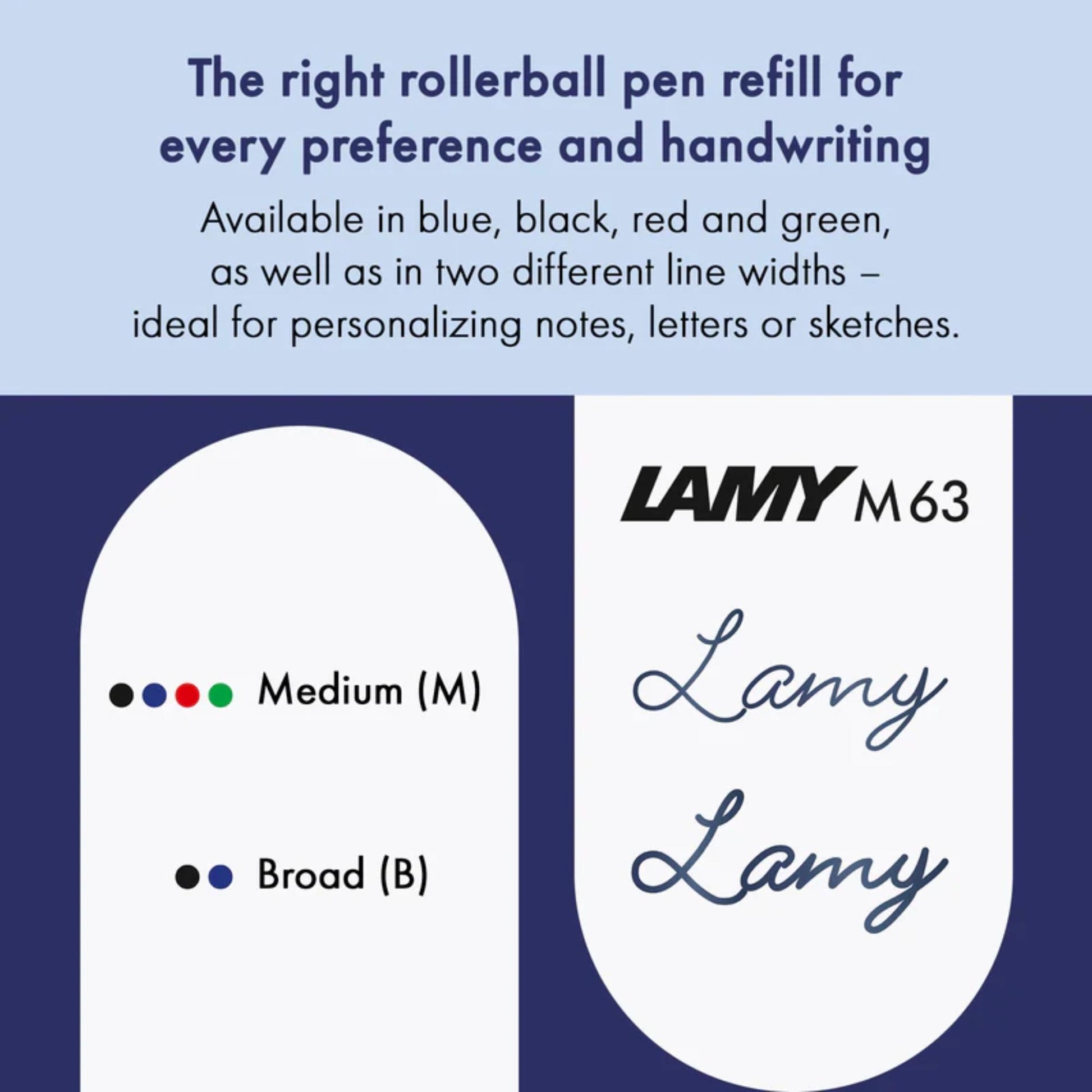 Refil Para Caneta Rollerball Lamy M63 - Black - M Lamy