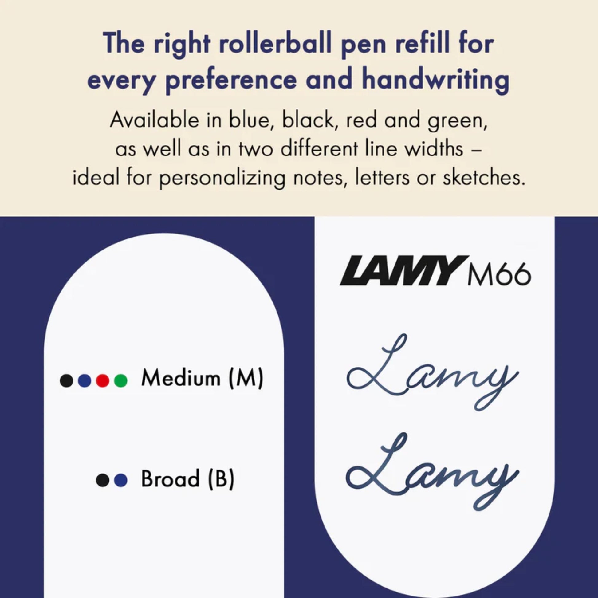 Refil Para Caneta Rollerball Lamy M66 - Blue - M Lamy