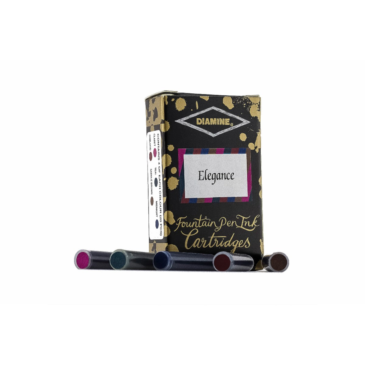 Refil Para Caneta Tinteiro Diamine Elegance - 20 Cartuchos Diamine