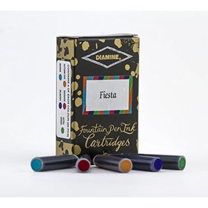 Refil Para Caneta Tinteiro Diamine Fiesta - 20 Cartuchos