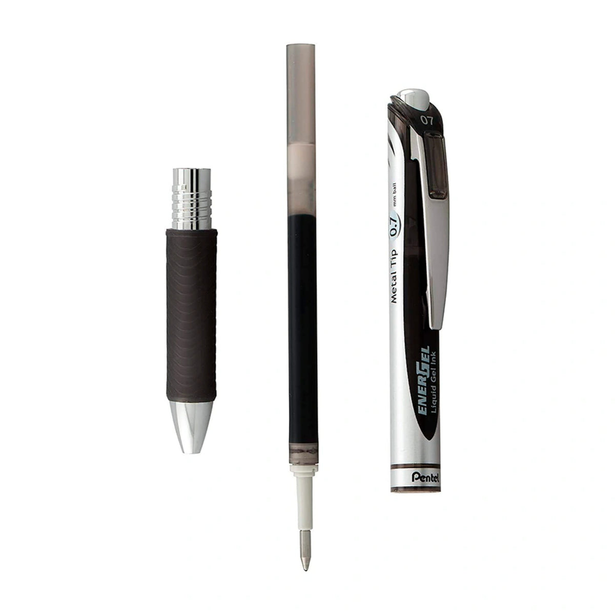 Refil Pentel EnerGel LR7 - Preto - 0.7mm - 3 Unidades Pentel