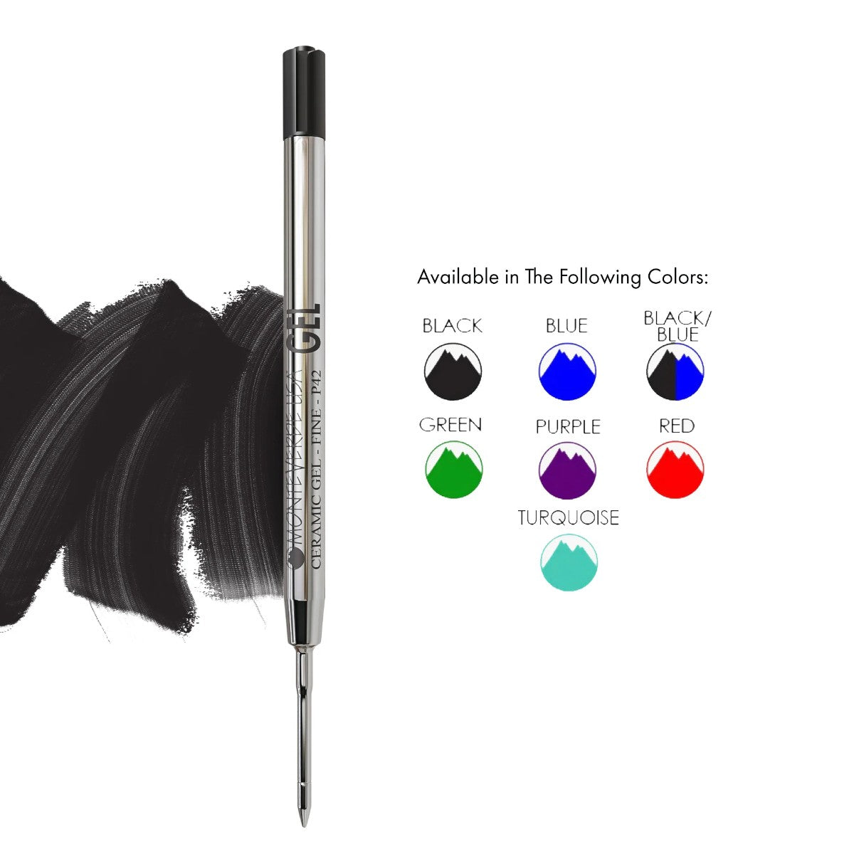 Refil Rollerball Monteverde - Compatível com Esferográficas  Parker (Padrão G2) - Fine Monteverde
