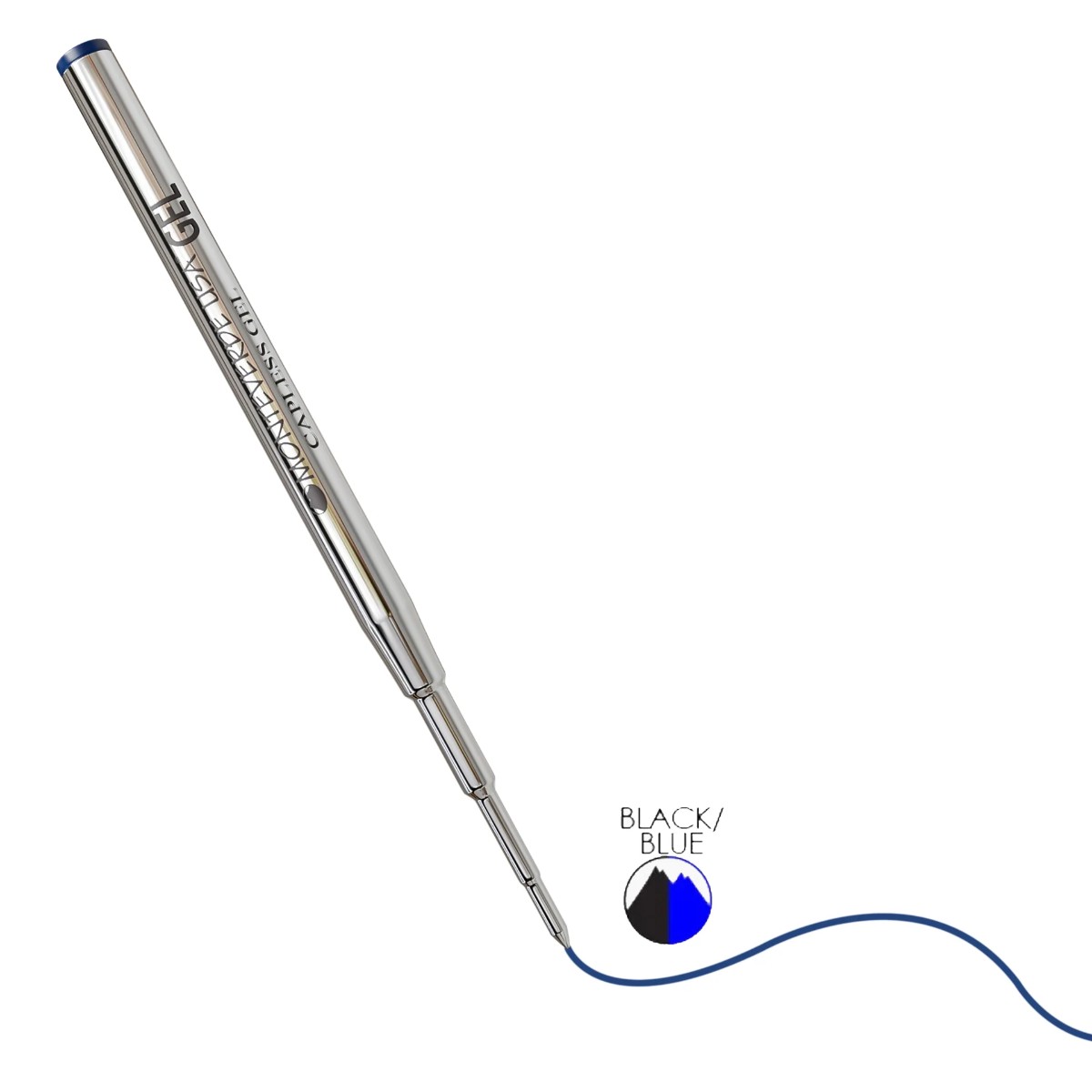 Refil Rollerball Monteverde - Compatível com Montblanc - B Blue/Black Monteverde