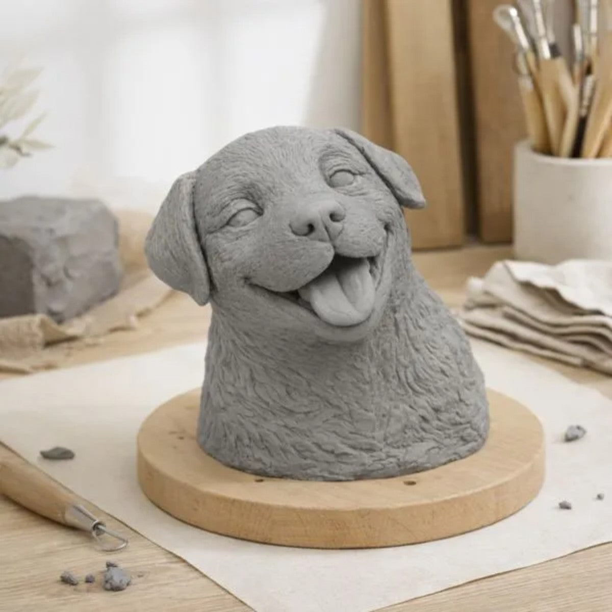 Sculpting Clay DAS - Massa de Modelar Profissional - Cinza Soft 230g DAS - Canson